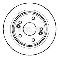 Tarcza hamulcowa BORG & BECK BBD4271