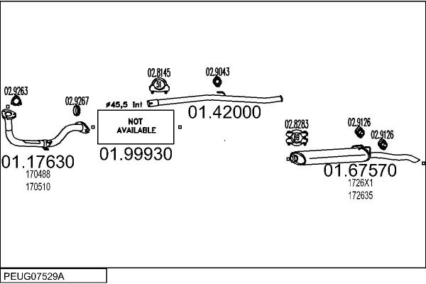 Układ wydechowy MTS PEUG07529A002372