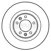 Tarcza hamulcowa BORG & BECK BBD4667