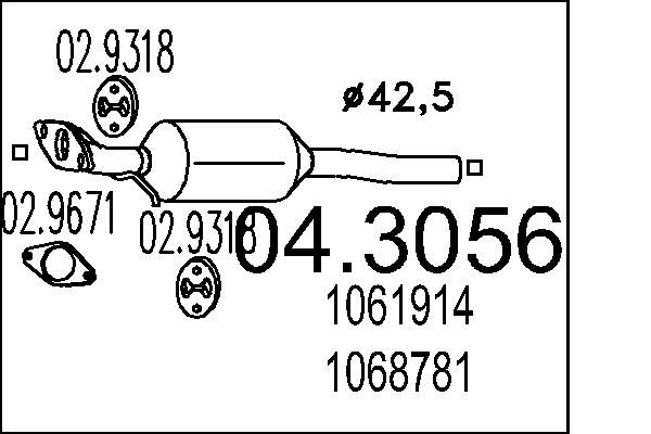 Katalizator MTS 1061914