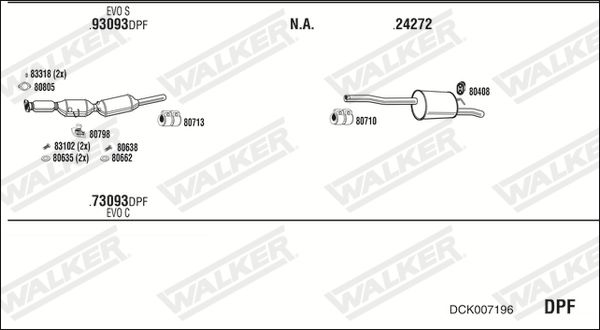 Układ wydechowy WALKER DCK007196