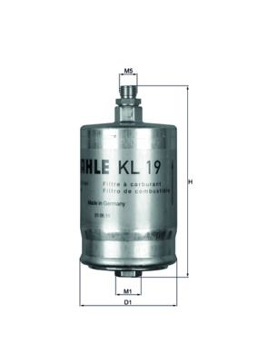 Palivový filtr MAHLE KL 19