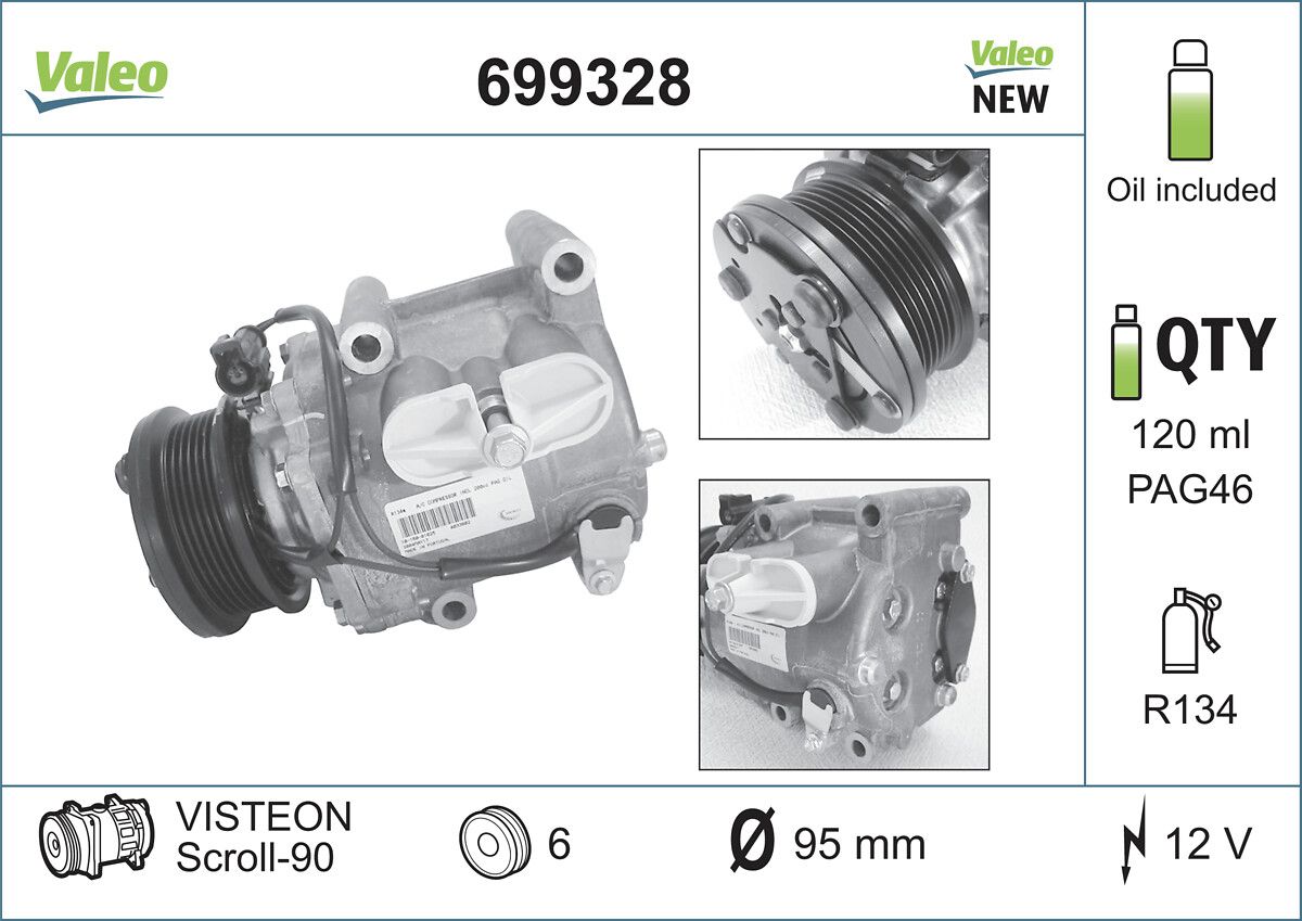 Kompresor, klimatizace VALEO 699328