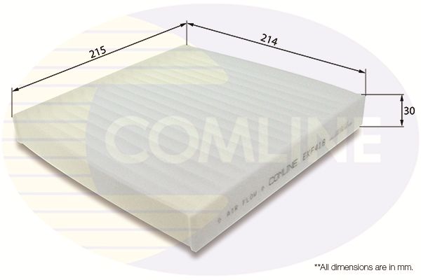 Filtr, wentylacja przestrzeni pasażerskiej COMLINE EKF418