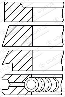 Set segmenti piston GOETZE ENGINE 08-313800-10