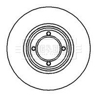 Tarcza hamulcowa BORG & BECK BBD4836
