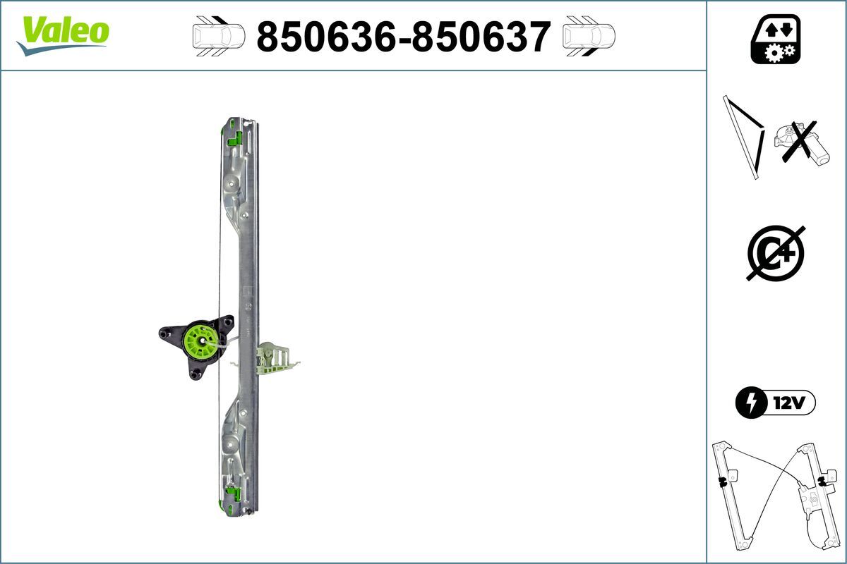 Mecanism actionare geam VALEO 850636