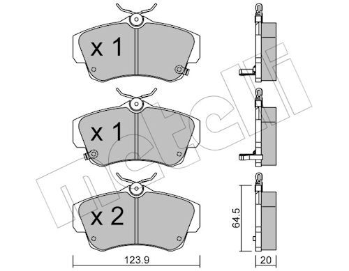 Piduriklotsi komplekt,ketaspidur