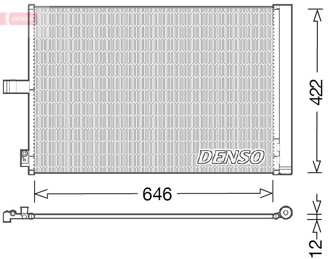Skraplacz, klimatyzacja DENSO DCN17027