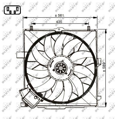 Ventilateur, refroidissement du moteur