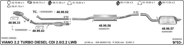 Układ wydechowy IMASAF 553000203