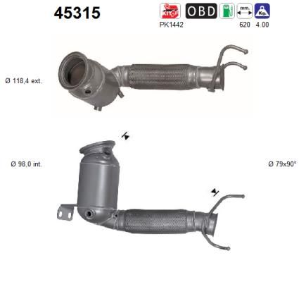 Katalizator AS 45315