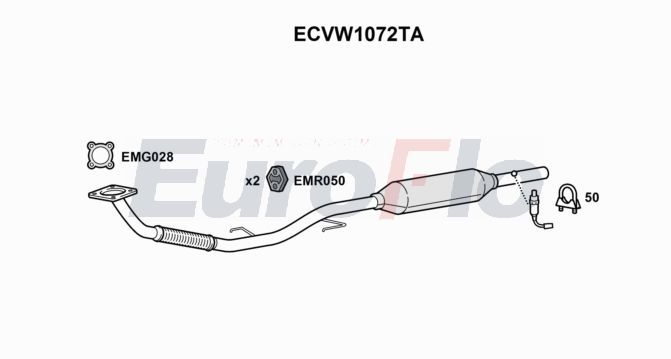 Katalizator EUROFLO 6Q0254500DX