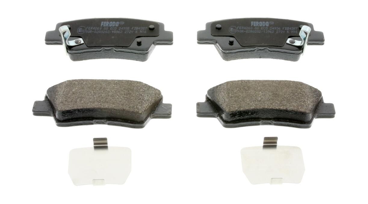 set placute frana,frana disc FERODO PREMIER ECO FRICTION FDB4387