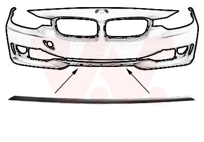 Baguette et bande protectrice, grille de radiateur