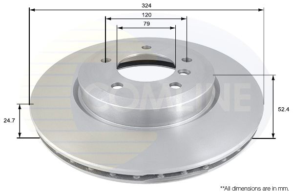 Tarcza hamulcowa COMLINE ADC1732V