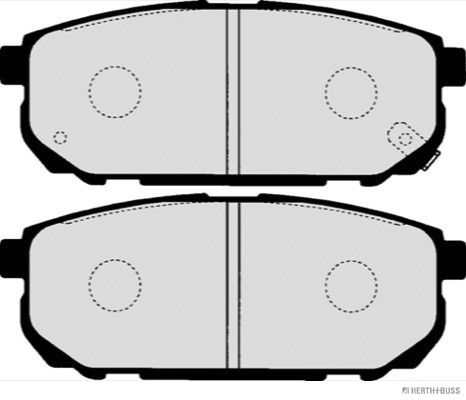 Levně Sada brzdových destiček, kotoučová brzda HERTH+BUSS JAKOPARTS J3610305