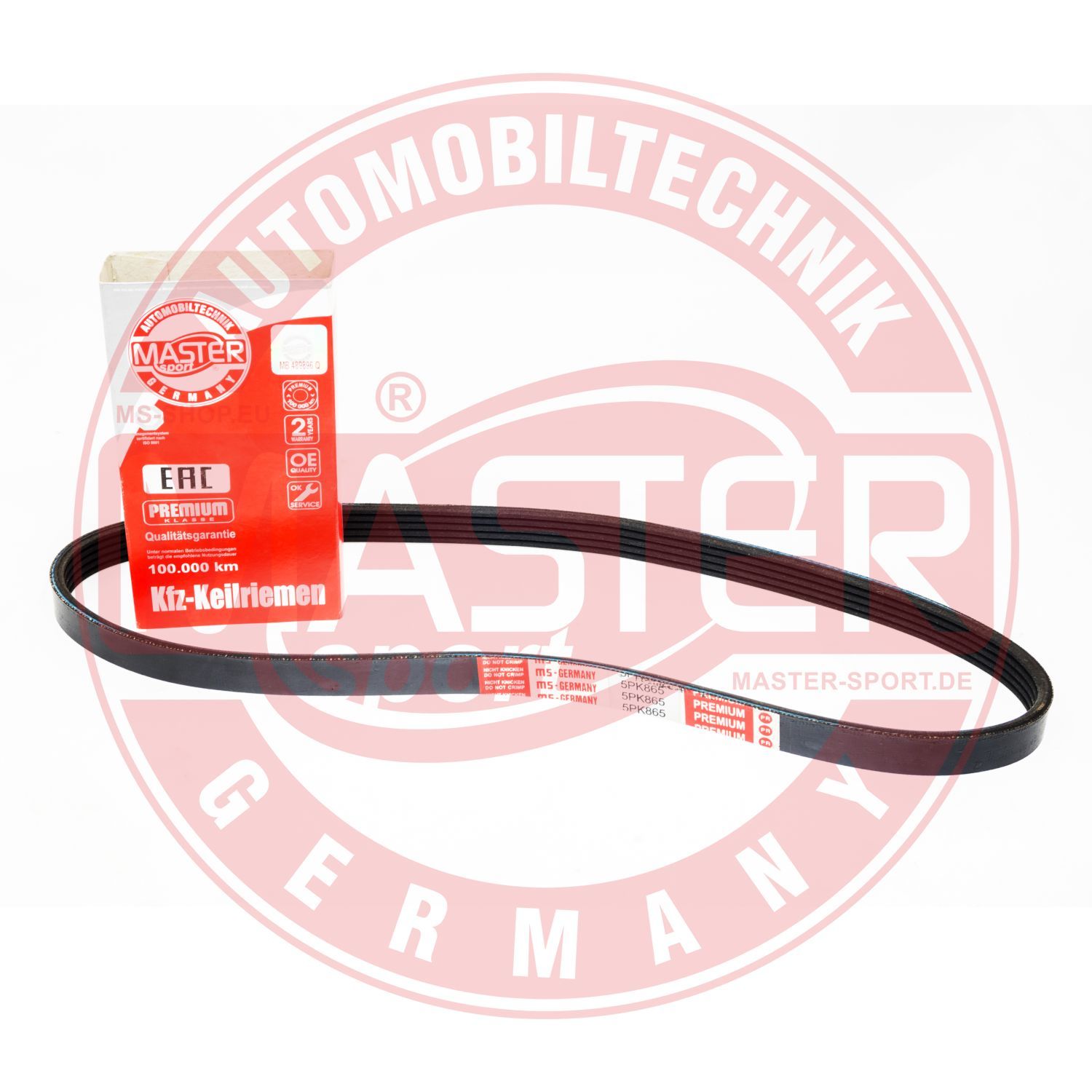Pasek klinowy wielorowkowy MASTER-SPORT GERMANY 5PK860-PCS-MS
