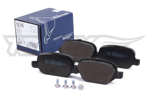 Levně Sada brzdových destiček, kotoučová brzda TOMEX Brakes 12-70