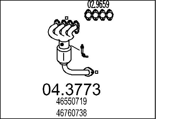 Katalizator MTS 46778637
