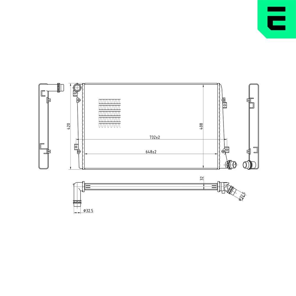 Radiator, racire motor ERA 673037