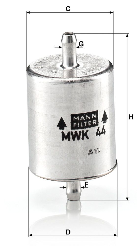 Levně Palivový filtr MANN-FILTER MWK 44