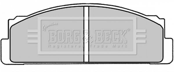 Zestaw klocków hamulcowych, hamulce tarczowe BORG & BECK BBP1310