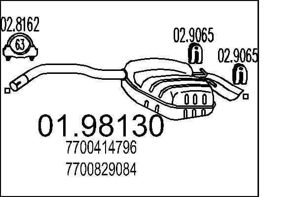 Tłumik końcowy MTS 01.98130