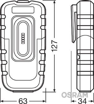 Levně Ruční svítidlo ams-OSRAM LEDIL204