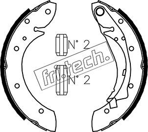 Zestaw szczęk hamulcowych FRI.TECH. 1022.033
