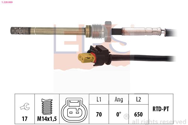 czujnik, temperatura spalin EPS 1.220.069