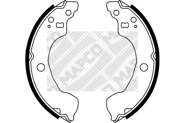 Zestaw szczęk hamulcowych MAPCO 8530