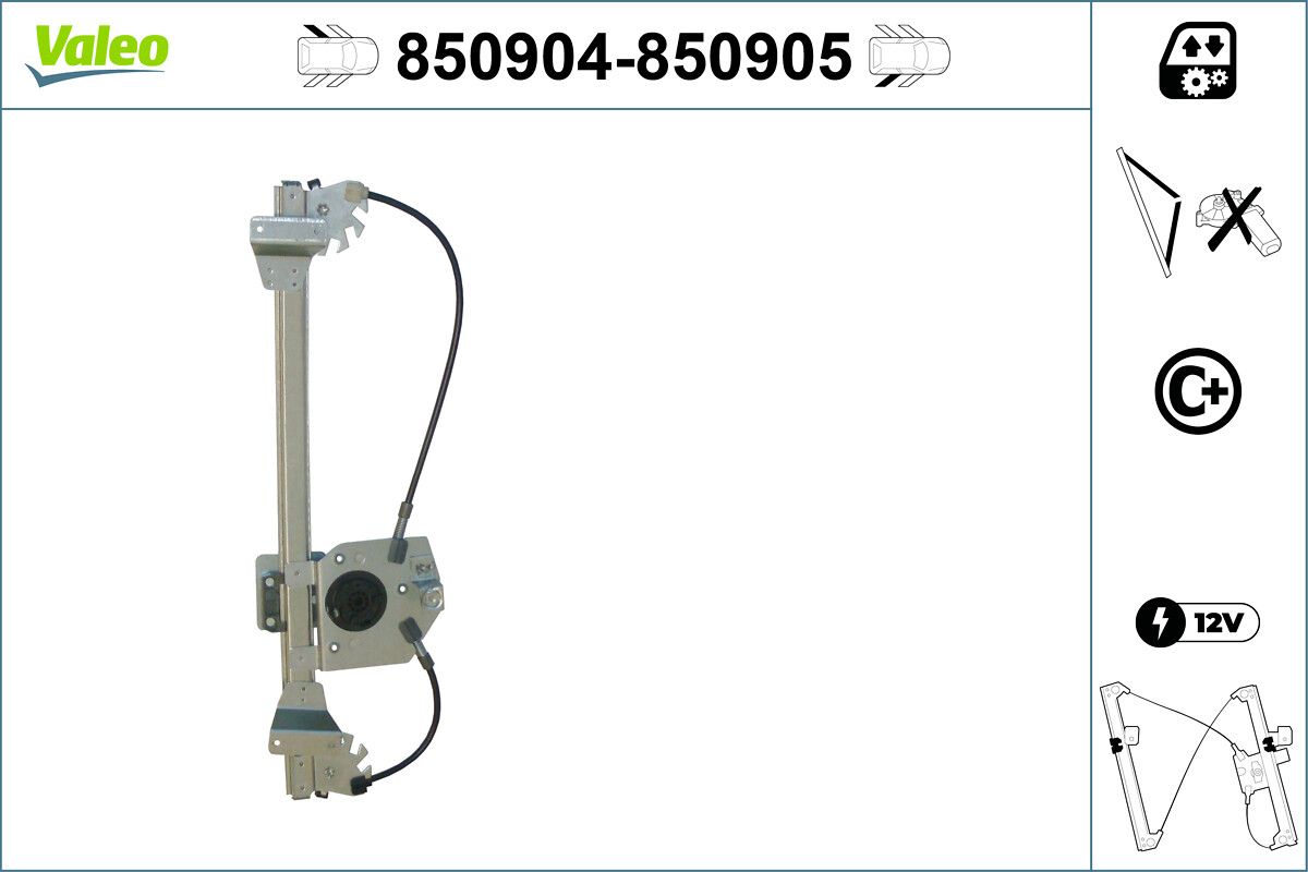 Mecanism actionare geam VALEO 850905