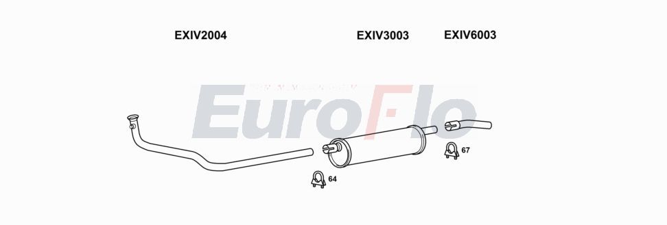 Układ wydechowy EUROFLO IVDAI28D7001A00