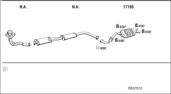 Układ wydechowy WALKER RE57013