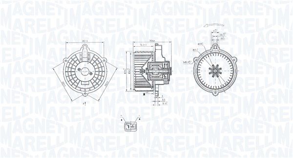 Wentylator wewnętrzny MAGNETI MARELLI 069412352010