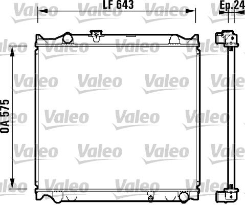 Radiator, racire motor VALEO 734205