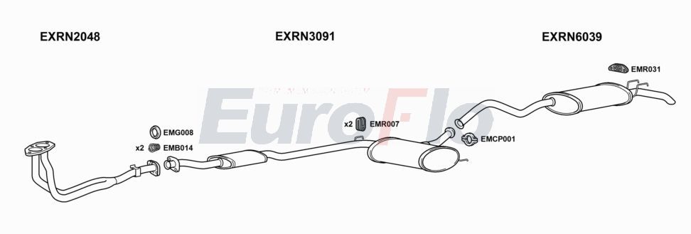 Układ wydechowy EUROFLO RN21202001E
