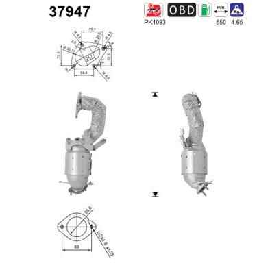 Katalizator AS 1K0131701EE