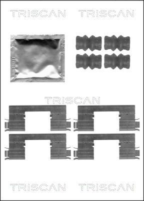 Zestaw akcesoriów, klocki hamulcowe TRISCAN 8105 251603