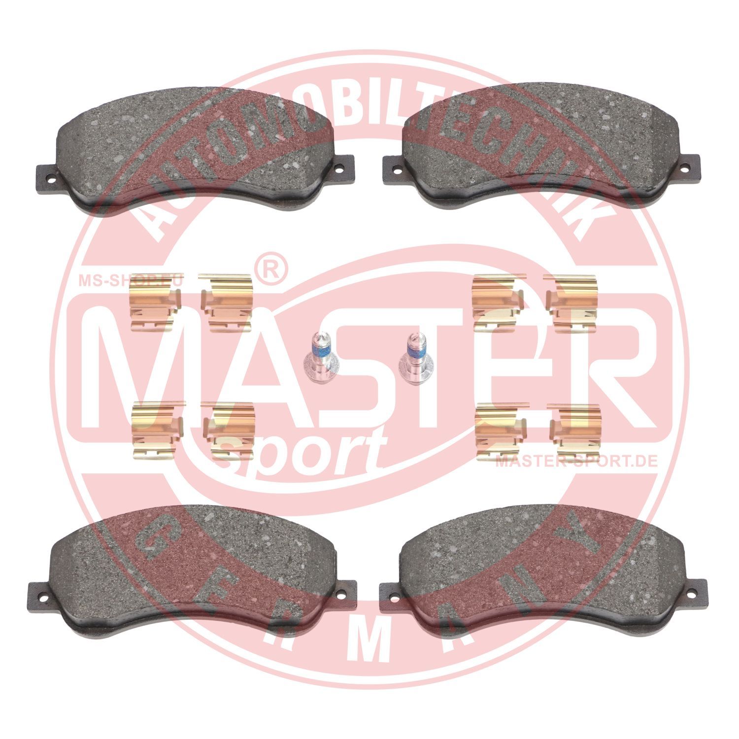 Zestaw klocków hamulcowych, hamulce tarczowe MASTER-SPORT GERMANY 13046038602N-SET-MS