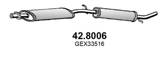 Tłumik środkowy / końcowy ASSO 42.8006
