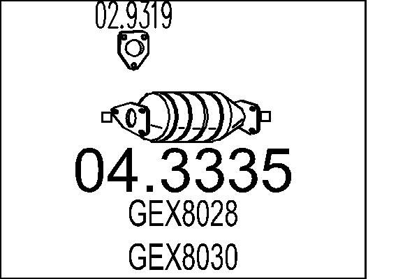Katalizator MTS 04.3335