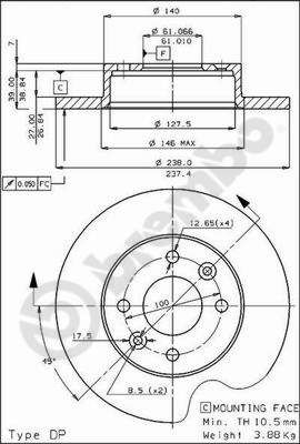 Tarcza hamulcowa AP 30161