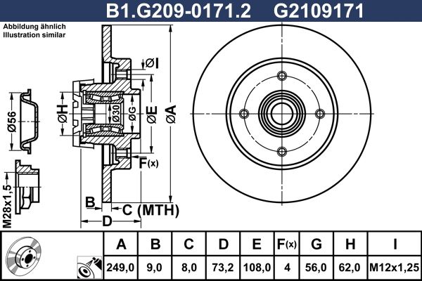 Tarcza hamulcowa GALFER B1.G209-0171.2