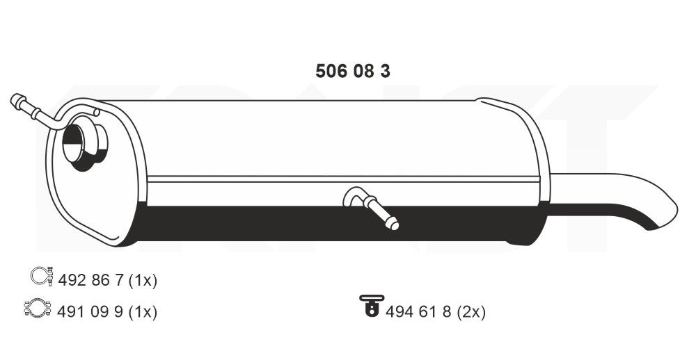 Toba esapament finala ERNST 506083