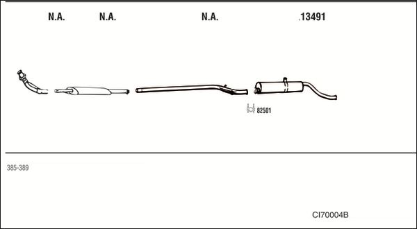 Układ wydechowy WALKER CI70004B