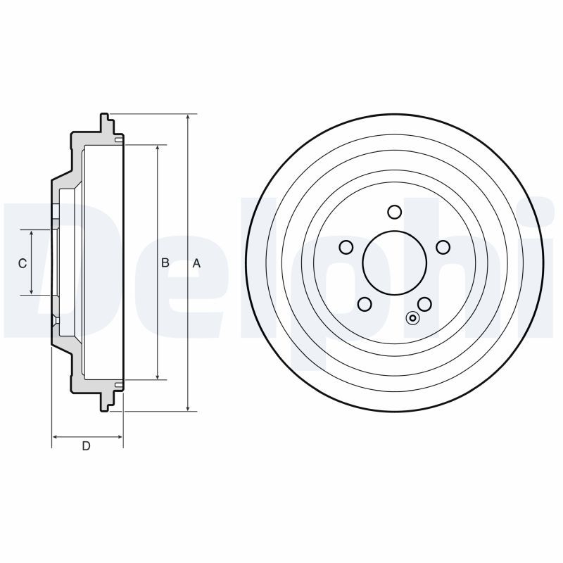 Tambur frana DELPHI BF667