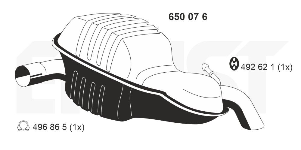 Toba esapament finala ERNST 650076