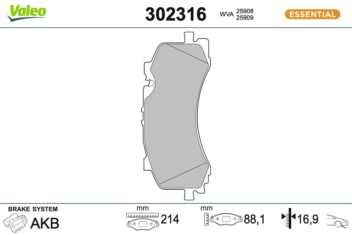 Комплект тормозных колодок, дисковый тормоз